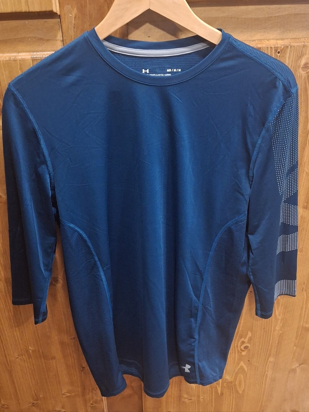 Under Armour Men's Long Sleeve Performance Tee - Navy Blue Three Quarter M